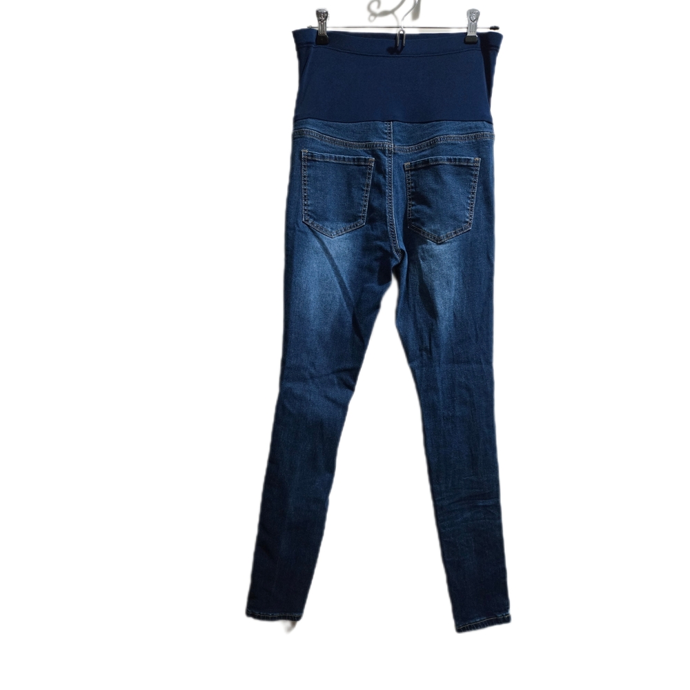 SHEIN Navy Distressed Maternity Jeggings - Picture 2 of 3